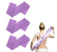 QUARKZMAN 3 Pcs Gant De Toilette, Éponge De Douche En Nylon Allongée, 25 Pouces Exfoliant Africain Long Filet Gommage Corporel Loofah Pour Femmes Hommes Utilisation Gommage Douche Serviette,