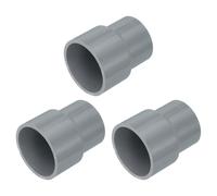 QUARKZMAN 3 Pcs Raccord Réducteur Tuyau UPVC, 1-1/4"x1" Adaptateur Connexion Tuyau PVC Droit Pour Plomberie Égout Ligne D'eau Maison, Gris