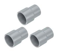 QUARKZMAN 3 Pcs Raccord Réducteur UPVC 3/4"x1/2" Adaptateur Droit PVC Gris | Pour Tuyau D'égout Domestique Ligne D'eau