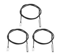 QUARKZMAN 3 Pcs Sonde Thermique NTC 20K, Sonde de Température Sensible en Cuivre Nickelé, Câble D'extension de Thermomètre Numérique 19.7 Pouces, Capteur de Température