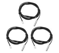 QUARKZMAN 3 Pcs Sonde Thermique NTC 5K, Sonde de Température Sensible en Cuivre Nickelé, Câble D'extension de Thermomètre Numérique 78.7 Pouces, Capteur de Température