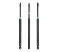 QUARKZMAN 3 Pièces Embouts Tournevis Carrés 150mm / 1.97" Longueur Acier S2 SQ1/SQ2/SQ3 Embouts Tournevis Magnétiques Pour Outils Avec Tige Hexagonale 1/4" Pour Réparation Précision
