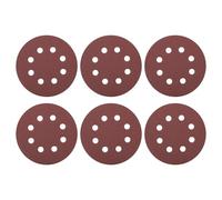 QUARKZMAN 30 Pcs 125mm 5 Pouce Disques de Ponçage 8 Trous 120 Grit Papier de Verre à Crochets et Boucles Pads pour Ponceuse Orbitale Aléatoire pour Travail du Bois Automobile Métal