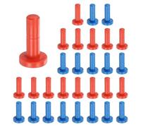QUARKZMAN 30 Pièces 6.5 mm 1/4" Bouchons d'extrémité Rouge Bleu | Raccords rapides, pour système d'osmose inverse filtre RO