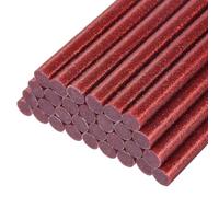 QUARKZMAN 30 Pièces Bâtons de Colle Chaude pour Pistolet, 11mm x 100mm Recharge Universelle pour Pistolet à Colle pour Bricolage, Artisanat, Réparations, Décoration, Paillette Rouge