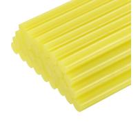 QUARKZMAN 30 Pièces Bâtons de Colle Chaude pour Pistolet, 11mm x 100mm Recharge Universelle pour Pistolet à Colle pour Bricolage, Artisanat, Réparations, Loisirs Créatifs, Décoration, Jaune