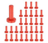 QUARKZMAN 30 Pièces Bouchons d'extrémité 6.5mm 1/4 Pouce Rouge | Raccords à connexion rapide pour Filtre RO et Système d'osmose inverse