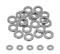 QUARKZMAN 30 Pièces Rondelles Metal M4, Rondelles Plates M4 x 10 mm, Rondelle en Alliage d'Aluminium, Épaississement, pour Vis et écrous, gonds de Porte, Pièces de Modèles Rc, Gris Titane
