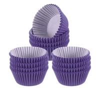 QUARKZMAN 300 Pcs Moule à Cupcakes Violets Moule à Cupcakes Taille Standard Papiers de Doublure de Muffins Moule à Gâteaux Enveloppes Graisseuses pour Fête Mariage Anniversaire