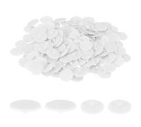 QUARKZMAN 300Pcs Bouchons De Trou Plastique 3x17.5mm, Capuchon Rond De Vis, Bouchons De Perçage pour Meuble Armoire Étagère Clôture Poteau Tube Embout, Blanc