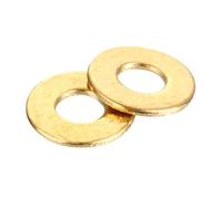 QUARKZMAN 300Pcs Rondelles Plates M2, Laiton 2.2mm Alésage x 5mm Diamètre Extérieur x 0.3mm Épaisseur pour Boulons Vis, Usines Réparation, Cuisines, Magasins, et Construction Extérieure