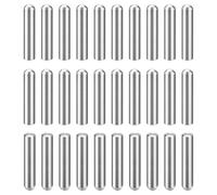 QUARKZMAN 30Pcs Goujons Cylindriques À Tête Ronde 4mm x 20mm, 304 Acier Inoxydable Chevilles De Support Pour Étagères Bibliothèque Meuble Composant, GB831, Argent