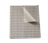 QUARKZMAN 30Pcs Papier Sulfurisé Feuilles de Papier Ciré à Carreaux Carrés 38cm x 28cm Papier Emballage Alimentaire Absorbant Huile pour Aliments Secs, Sandwichs, Pain, Hamburgers, Marron
