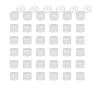 QUARKZMAN 36 Pcs 24/410 Flips Haut Bouchons Pour Bouteilles, Remplacement Plastique Réutilisable Anti-déversement Bouteille Couvercle pour Bouteilles Presser, Plastique, Vides, Transparent