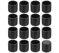 QUARKZMAN 36 Pcs Protection Pied de Chaise, 18mm Embout de Pied de Chaise en PVC sans Marquage Antidérapants Rond Protecteurs de Sol pour Pieds de Table, Noir
