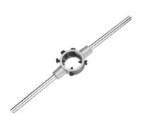 QUARKZMAN 38mm x 14mm Poignée A Filieres Pour Filetage Métrique M12-M14 / Filières Rondes De 38mm De Diamètre Extérieur, Porte-Filière Réglable Outil Manuel Pour Réparation De Filetage