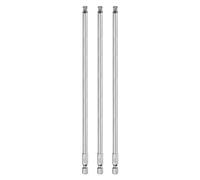 QUARKZMAN 3pcs Embout de Tournevis Hexagonal 5mm (H5.0) en Acier S2 | à Extrémité Sphérique Ensemble, Taille 1/4" Tige Hexagonale 200mm (8") Longueur, Embouts à Rotule Magnétique Métrique