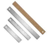 QUARKZMAN 3pcs Règle en Acier Inoxydable Métal 15/20/30cm Règle Métallique