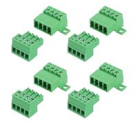 QUARKZMAN 4 Jeu Connecteur A Bornes A Vis 4 Broches, Pas De 3.81mm/0.15 Pouce Male Et Femelle A Monter Sur PCB 300V 8A Connecteur A Bornes Vert Pour Projet Electronique Domestique