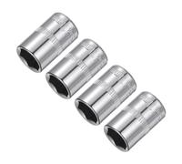 QUARKZMAN 4 pcs 1/4-pouce Entraînement 11 mm 6-points peu Profond Douille, Métrique, Acier avec Chrome Plaqué