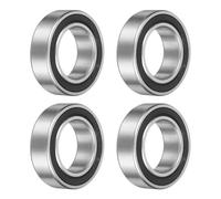 QUARKZMAN 4 Pcs 254212-2RS Roulements À Billes Non-Standard 25mm Alésage x 42mm Diamètre Extérieur x 12mm Épaisseur Roulements Double Étanchéité Caoutchouc Acier Chromé Pour Industrielles