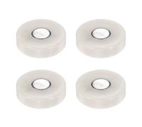 QUARKZMAN 4 Pcs Galet de Tiroir 26mm Surface Plate Rivière Position | Galet de Remplacement pour Petit Tiroir. Tige 3.5mm. Fer Zingué & POM. pour Meuble DIY. Armoire. Placard. Glissière