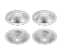 QUARKZMAN 4 Pcs M10 Rondelles Inox 2x80mm Acier Inoxydable 304 Rondelle d'Arbre pour Meuleuse d'Établi, Polisseuse à Brosse Métallique, Argenté