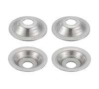 QUARKZMAN 4 Pcs M12 Rondelles Inox 2x50mm Acier Inoxydable 304 Rondelle d'Arbre pour Meuleuse d'Établi, Polisseuse à Brosse Métallique, Argenté