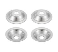 QUARKZMAN 4 Pcs M12 Rondelles Inox 2x60mm Acier Inoxydable 304 Rondelle d'Arbre pour Meuleuse d'Établi, Polisseuse à Brosse Métallique, Argenté