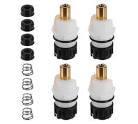 QUARKZMAN 4 Pcs Rp25513 Tige De Robinet De Remplacement, Kit De Réparation De Robinet Pour Pièces De Cartouche À Deux Poignées Avec Siège De Cartouche RP4993 Et Ressort Pour Cuisine Salle De