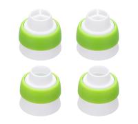 QUARKZMAN 4 Pièces Embouts À Poche À Douille, Plastique 3 Et 1 Couleurs Connecteurs Pour Poche À Glaçage Réutilisables Embout Russe Fleur Outils Décoratifs Pâtisserie Pour Douilles Tips