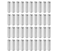 QUARKZMAN 40 Pcs 3 mm x 10 mm Goujons Cylindriques, 316L Acier Inoxydable Goujons Cylindriques Chevilles Support D'Étagère Tige D'Élément Fixation Métalliques Ton Argenté