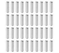 QUARKZMAN 40 Pcs 4 mm x 15 mm Goujons Cylindriques Ton Argenté | Acier Inoxydable 316L, Éléments Fixation Étagère, Goujons Métalliques Étagère, Goujons Cylindriques