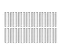 QUARKZMAN 40 Pcs Goujons 3 mm x 22 mm, Goujons Cylindriques Acier Inoxydable 316L Éléments Fixation Étagère Goujons Métalliques Étagère Ton Argenté