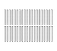 QUARKZMAN 40 Pcs Goujons 3 mm x 25 mm Goujons Cylindriques Ton Argenté | Acier Inoxydable 316L, Goujons Métalliques D'Étagère, Éléments Fixation Tige Goujon Support D'Étagère