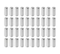 QUARKZMAN 40 Pcs Goujons Cylindriques 4 mm x 10 mm Ton Argenté | Goujons Acier Inoxydable 316L, Goujons Métalliques, Éléments Fixation, Tiges Support D'Étagère