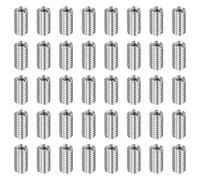 QUARKZMAN 40 Pcs Insert de Réparation de Filetage, M2.5 x 0.45 Mâle Vers M4 x 0.7 Femelle Filetage 8mm Longueur Écrous à Visser en Acier Inoxydable 303 pour Conversion Outil Équipements