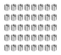 QUARKZMAN 40 Pcs Insert de Réparation de Filetage, M5 x 0.8 Mâle Vers M8 x 1.25 Femelle Filetage 8mm Longueur Écrous à Visser en Acier Inoxydable 303 pour Conversion Outil Équipements