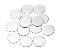 QUARKZMAN 40Pcs Disques en Acier Inoxydable, 24mm de Diamètre, 1.5mm d'Épaisseur en Acier Inoxydable 304 Feuille Ronde Plate Ronde pour l'Estampage du Métal et la Fabrication de Bijoux