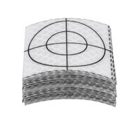 QUARKZMAN 40Pcs Feuilles de Réflecteurs de Mesure 50x50mm Ruban Réfléchissant Autocollant Marque de Cible de Mesure pour Stations Totales, Blanc