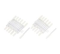 QUARKZMAN 4mm Laine Feutre Monté Pointes Conique Cylindre Polissage Embouts | Bavures Buffage Roues avec 1/8" Tige, 24 pcs