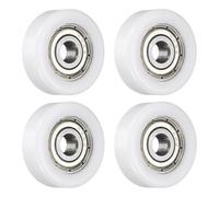QUARKZMAN 4pcs 625ZZ Poulie à Roulements, 5x22x7mm Roulements Rigides à Billes à Gorge Profonde, Roue Roulante Transporteuse Poulie Plate pour Accessoires Quincaillerie Meubles Fenêtre