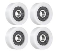 QUARKZMAN 4pcs 626RS Poulie à Roulements, 6x26x10mm Roulements Rigides à Billes à Gorge Profonde, Roue Roulante Transporteuse Poulie Plate pour Accessoires Quincaillerie Meubles Fenêtre