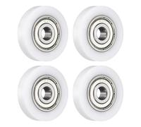QUARKZMAN 4pcs 626ZZ Poulie à Roulements, 6x28x6mm Roulements Rigides à Billes à Gorge Profonde, Roue Roulante Transporteuse Poulie Plate pour Accessoires Quincaillerie Meubles Fenêtre