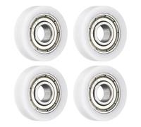 QUARKZMAN 4pcs 696ZZ Poulie à Roulements, 6x20x6mm Roulements Rigides à Billes à Gorge Profonde, Roue Roulante Transporteuse Poulie Plate pour Accessoires Quincaillerie Meubles Fenêtre