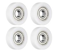 QUARKZMAN 4pcs 696ZZ Poulie à Roulements, 6x22x7mm Roulements Rigides à Billes à Gorge Profonde, Roue Roulante Transporteuse Poulie Plate pour Accessoires Quincaillerie Meubles Fenêtre
