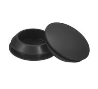 QUARKZMAN 4Pcs Bouchons en Silicone pour Trou de 30-33mm Noir. | Bouchons de Trou Coniques Ronds à Verrouillage Par Pression, Étanches, pour Tube Métallique, Embouts de Meubles