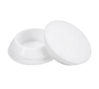 QUARKZMAN 4Pcs Bouchons en Silicone pour Trous de 28-30mm Blancs | Bouchons Ronds en Caoutchouc, Bouchons Étanches pour Tubes Métalliques, Embouts pour Meubles