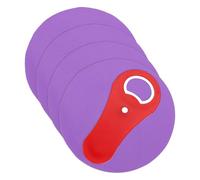 QUARKZMAN 4Pcs Ensemble D'Ouvre-Bocaux En Silicone, 12.5cm Pads Multifonction Antidérapants Avec 12x5cm Ouvre-Bouteille Magnétique Rouge Outil De Préhension Fin En Caoutchouc Pour Mains