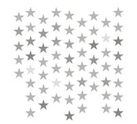 QUARKZMAN 4Pcs Guirlande Étoiles Pailletées, 16m Papier Nacré Double Face Streamer Étoiles Scintillantes Décoration Suspendue pour Wedding Birthday Christmas Holiday Party, Silver